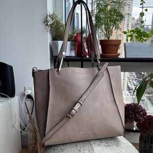 Calvin Klein Beige Leather Tote